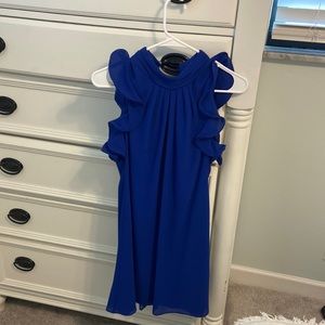 Cute cocktail dress. Color is royal blue, similar to dark purple